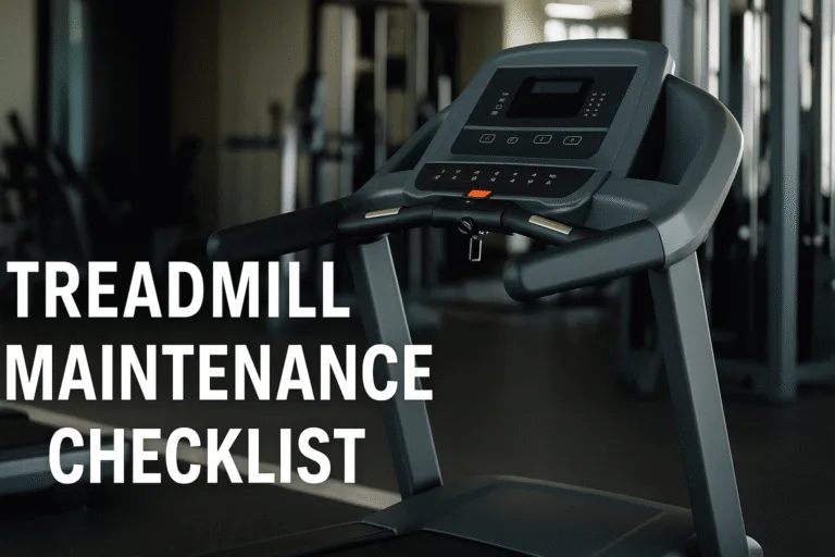Treadmill Maintenance Checklist For Home Use