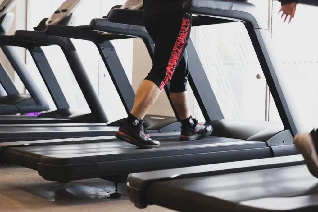 Someone Walking on a Treadmill